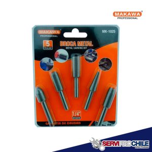 Set fresas para metal escofina rotativa de 1/4" 5 piezas MAKAWA MK-1025