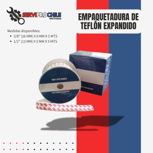 ROLLO DE EMPAQUETADURA DE TEFLÓN EXPANDIDO