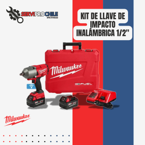 KIT DE PISTOLA DE IMPACTO INALAMBRICA 18V M18 FUEL™ ONE-KEY™ CUADRANTE 1/2" 1898NM (1400 LBS-FT) MODELO 2863-22 MILWAUKEE