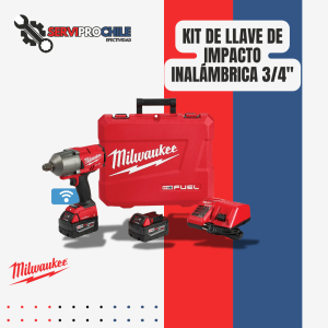 KIT DE PISTOLA DE IMPACTO INALAMBRICA 18V M18 FUEL™ ONE-KEY™ CUADRANTE 3/4" 2034NM (1500 LBS-FT) MODELO 2864-22 MILWAUKEE