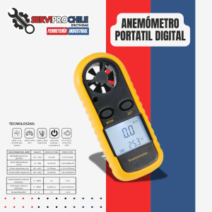 ANEMOMETRO PORTATIL DIGITAL