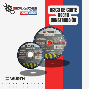 DISCO DE CORTE ACERO CONSTRUCCION WÜRTH