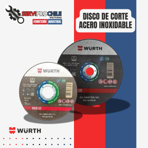 DISCO DE CORTE RED LINE PARA ACERO INOXIDABLE WÜRTH