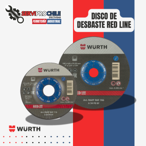 DISCO DE DESBASTE RED LINE ACERO WÜRTH