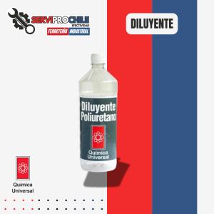 BOTELLA DE DILUYENTE POLIURETANO | CONTENIDO: 1LT QUIMICA UNIVERSAL
