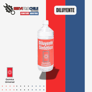 BOTELLA DE DILUYENTE SINTETICO | CONTENIDO: 1LT QUIMICA UNIVERSAL
