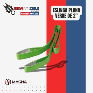 ESLINGA PLANA VERDE DE 50MM (2") OJO OJO MAGNA