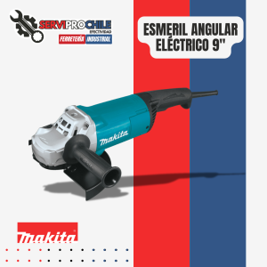 ESMERIL ANGULAR ELECTRICO DE 9", 2200W CON SISTEMA HOMBRE-MUERTO MAKITA GA9060