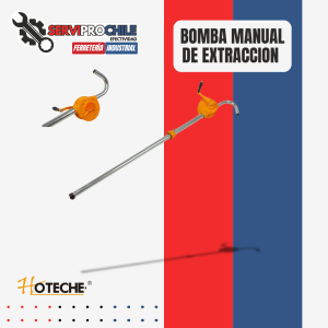 BOMBA MANUAL DE EXTRACCION TRASVASIJE COMBUSTIBLE/ACEITE DE 32MM HOTECHE 700032