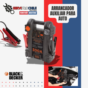 ARRANCADOR AUXILIAR PARA AUTO DE 500AMP BLACK+DECKER JS500S-B2C