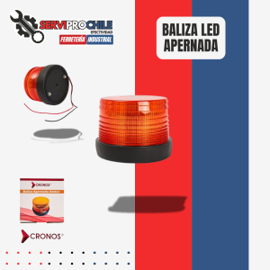 BALIZA LED APERNADA DE 12-48V | LED: 60 | COLOR: AMBAR CRONOS